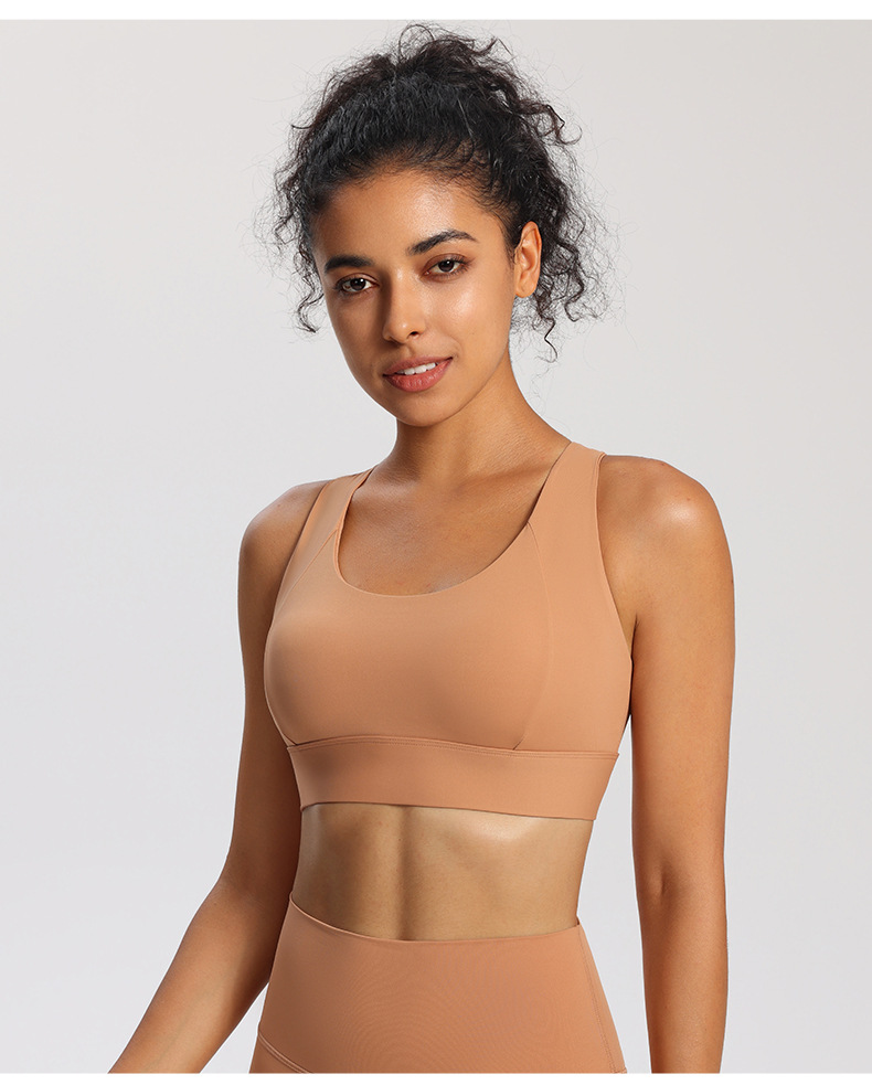 Women Sexy Tank Top Vest Sports Bra Female Yoga Fitness Cross Back Sports Bra